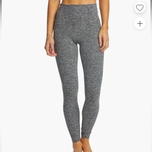 Beyond Yoga Heathered Gray High-Waist Leggings